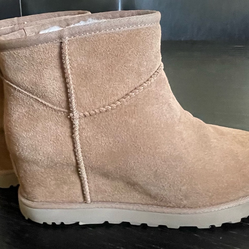 UGG Tan Suede Ankle Boots